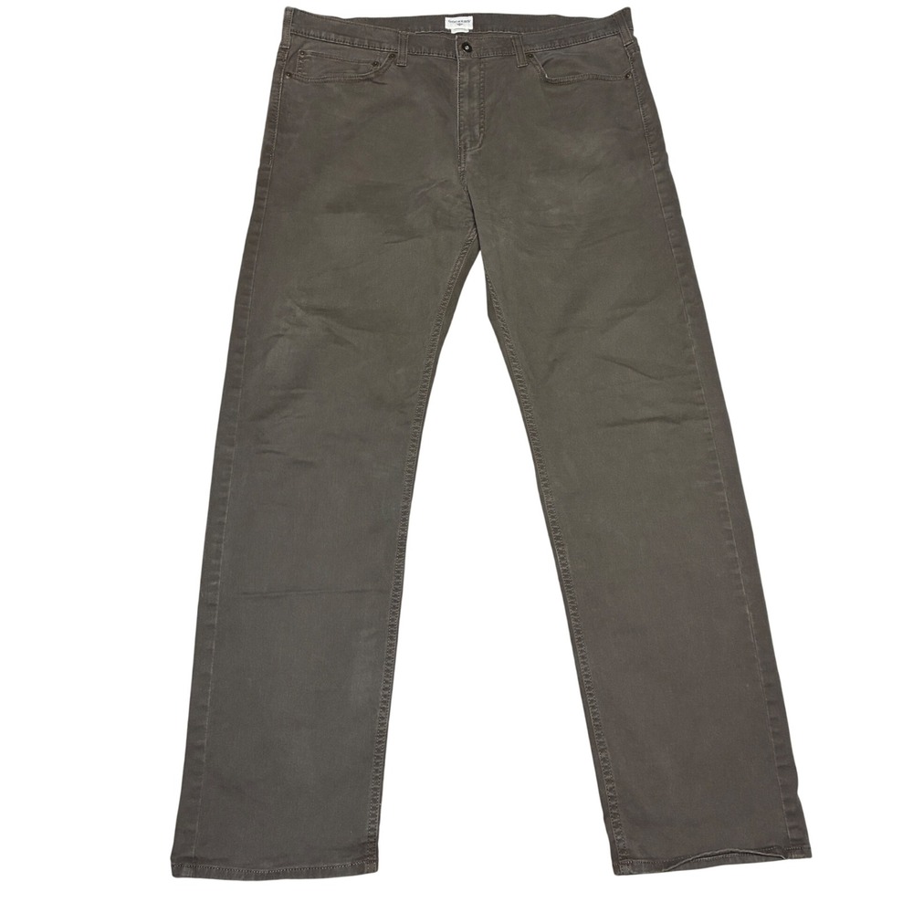 Dockers Straight Fit Chino Pants Olive Drab Cotton Stretch Flat Front 38x32